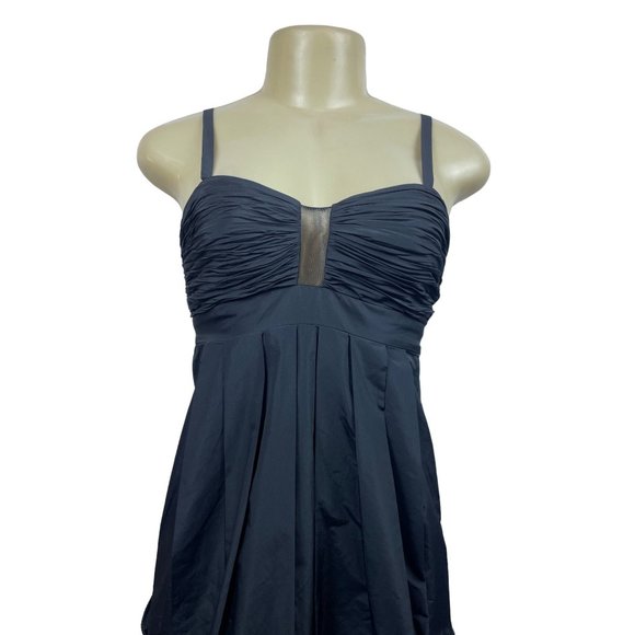 BCBG Max Azria Women’s Black Beaded Sequin Flower Cocktail Dress Sz O - Picture 5 of 14